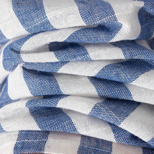 Men's Cotton And Linen Striped Short-sleeved Shirt DTT25072506