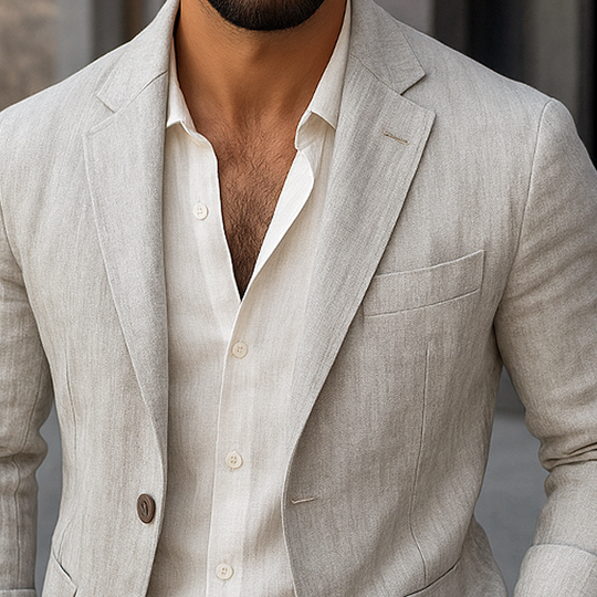 Men's Fashion Notch Lapel Two Buttons Casual Blazer DTT25072316