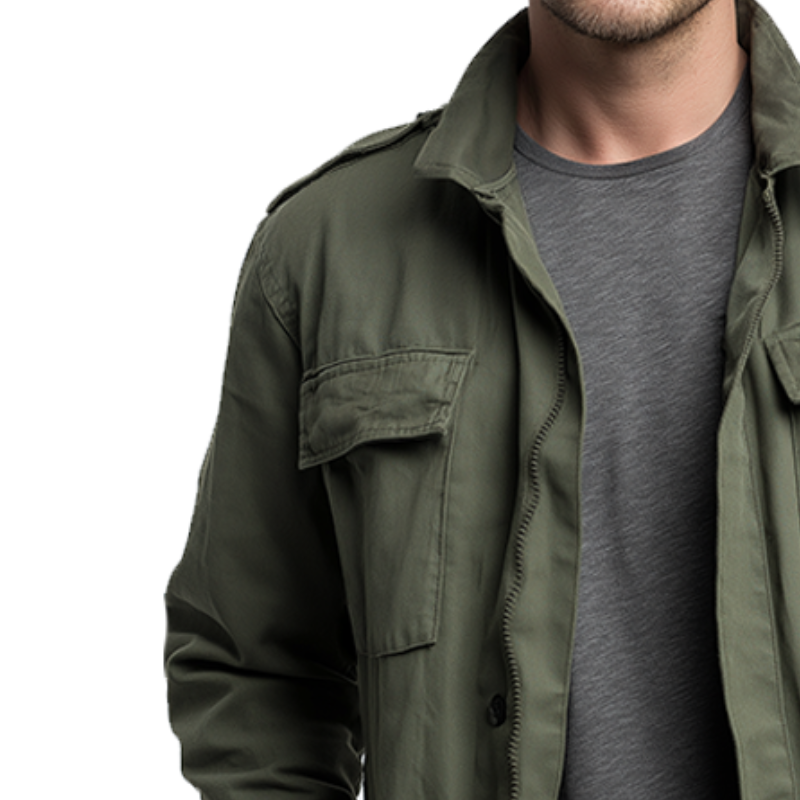 Men's Retro Casual Solid Color Washed Zipper Outdoor Workwear Jacket DTT25081509