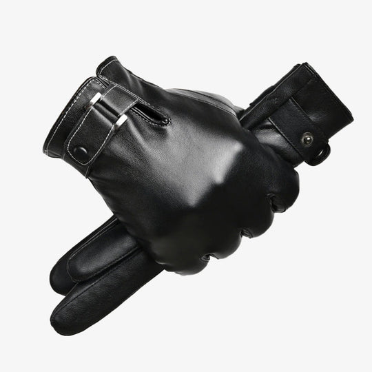 Daily PU Leather Thickened Driving Full Finger Glove 9888555729080