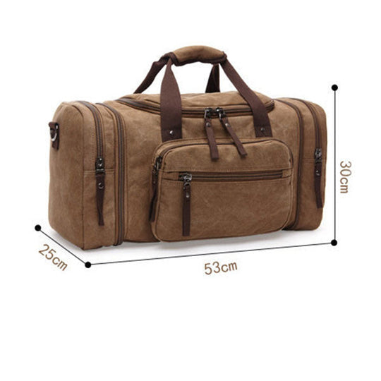 VINTAGE CASUAL LARGE CAPACITY CANVAS TOTE BAG Travel Bag 9262188036280