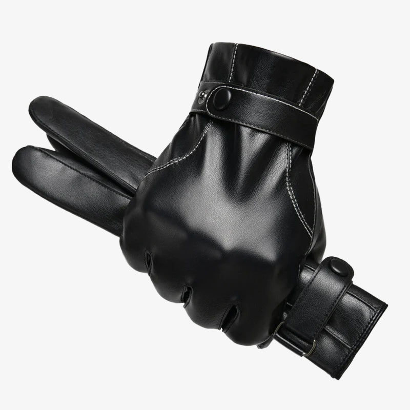 Daily PU Leather Thickened Driving Full Finger Glove 9888555729080