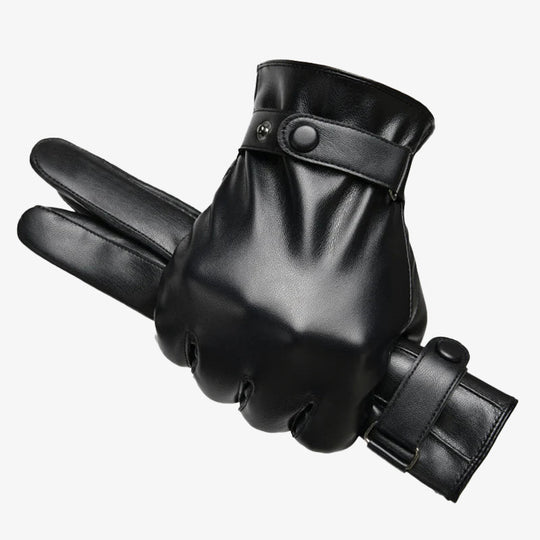 Daily PU Leather Thickened Driving Full Finger Glove 9888555729080