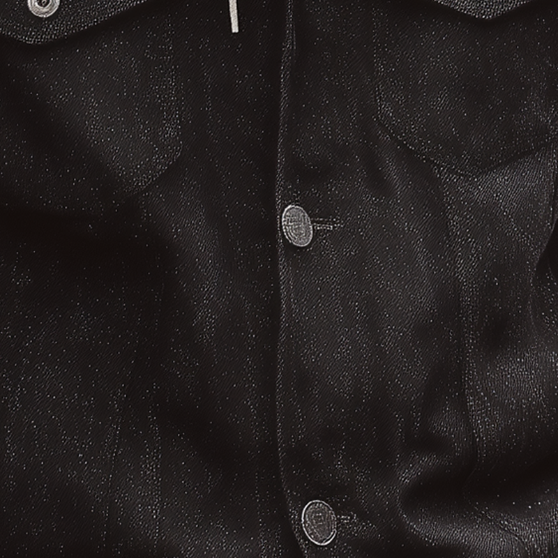 Men's Vintage Washed Heathered Denim Jacket DTT25081804
