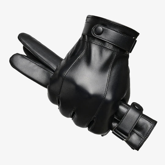 Daily PU Leather Thickened Driving Full Finger Glove 9888555729080