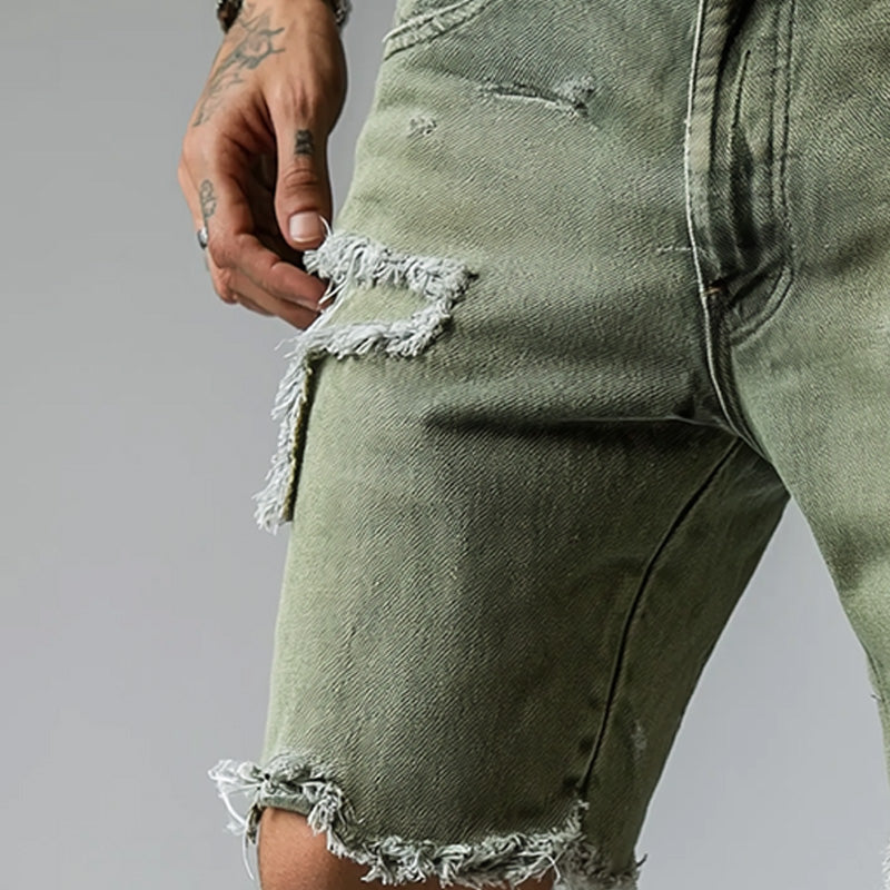 Men's Vintage Denim Brushed Shorts DDT25052901