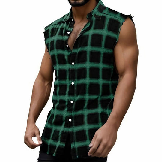 Men's Skin-friendly Breathable Retro Printed Vest 9929999876280