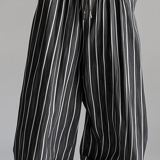 Men's Pinstripe Loose Casual Pants 9930002530488
