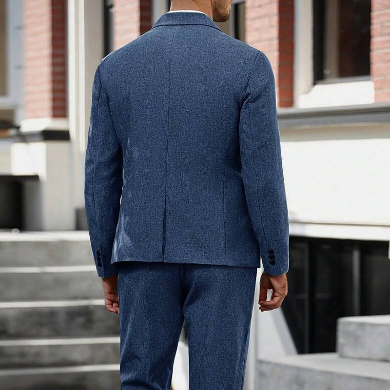 Men's Cotton And Linen Casual Business Blazers 9940337492152
