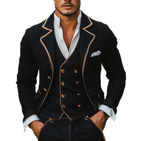 Men's Solid Color Single-Breasted Blazer 9949424091320
