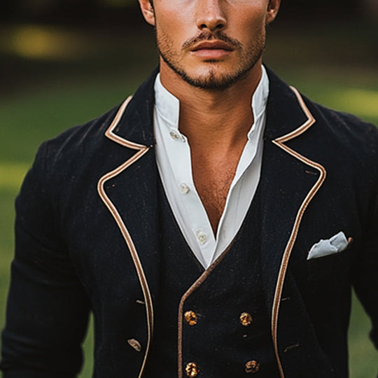 Men's Solid Color Single-Breasted Blazer 9949424091320