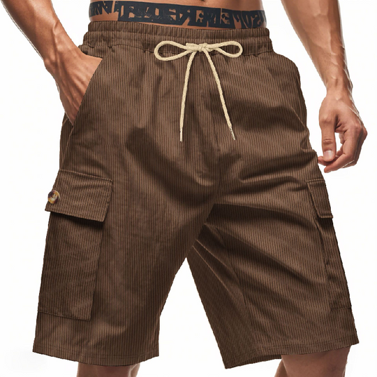 Men's Casual Striped Texture Casual Shorts 9949423239352