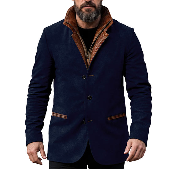 Men's Autumn Vintage Buckskin Jacket Dtt077233848
