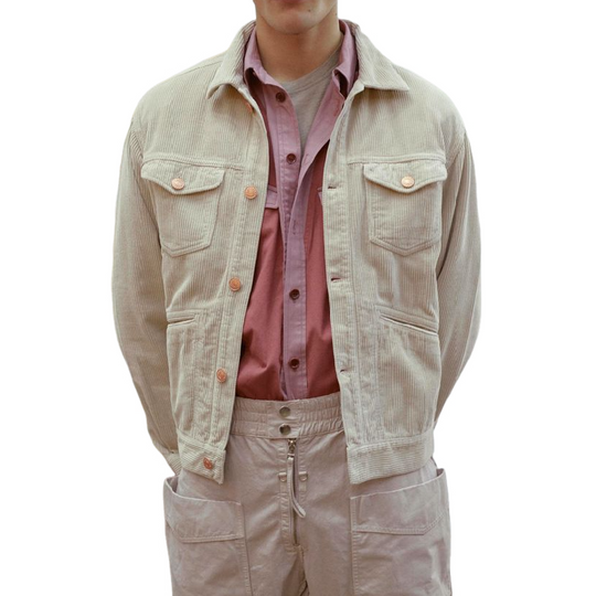 Men's Casual Corduroy Lapel Multi-pocket Single-breasted Slim-fit Jacket 9902010466488