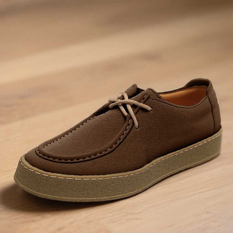 Men's Casual Fashion Cow Suede Genuine Leather Lace-Up Shoes Dtt526738104