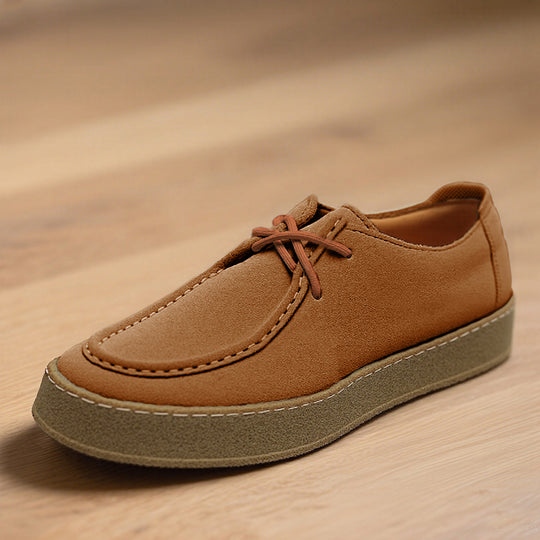 Men's Casual Fashion Cow Suede Genuine Leather Lace-Up Shoes Dtt526738104