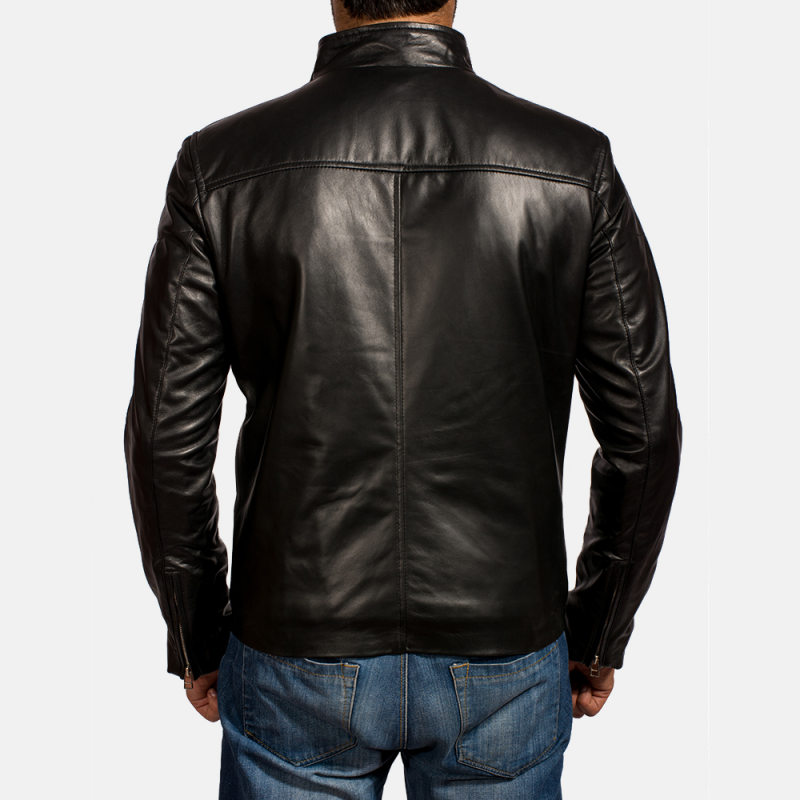 Men's Classic Smart Casual Patchwork Leather Jacket 9899735449784
