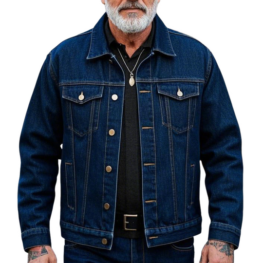 Men's Classic Casual Lapel Denim Jacket 9903259287736