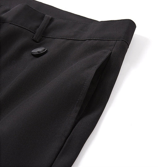 Men's Solid Color Casual Button-down Pants 9892050632888