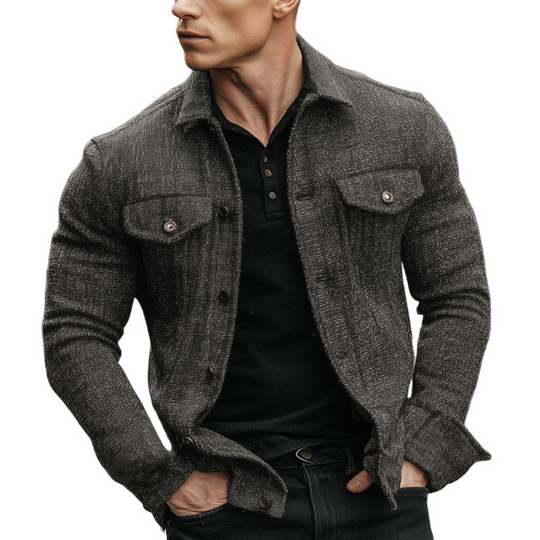 Men's Blend Lapel Single-breasted Jacket DTT25081213