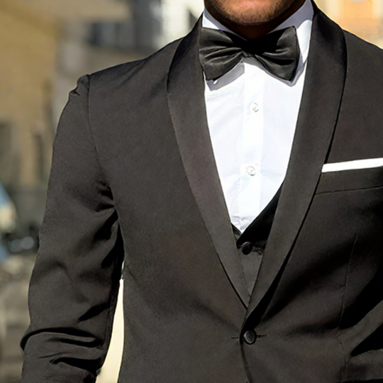 Men's Retro Casual Solid Color Satin Splicing Dress High-end Blazer DTT25072501