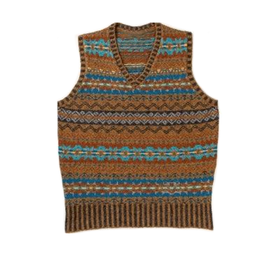 Men's Retro Geometric V-Neck Sleeveless Knit Vest 9891528638648