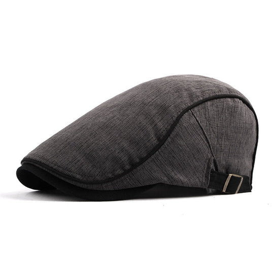 Men's Casual Cotton Breathable Colorblock Trim Beret 9893976441016