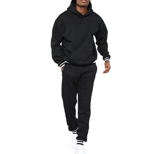 Men's Classic Casual Comfort Hooded Sweatshirt Cuffed Sweatpants 9901326631096