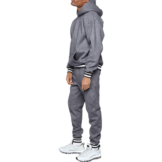 Men's Classic Casual Comfort Hooded Sweatshirt Cuffed Sweatpants 9901326631096
