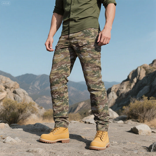 Men's Outdoor Camouflage Super Wear-Resistant Cargo Pants Dtt25081901