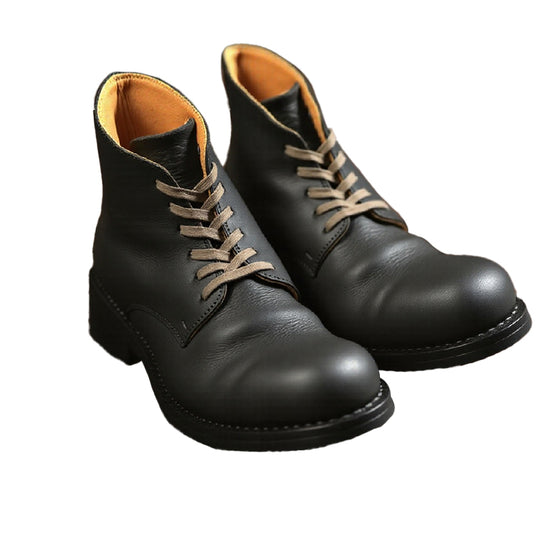 Men's Vintage Handmade Leather Lace Up Boots Dtt526967480