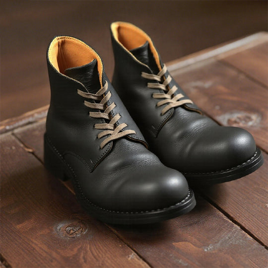 Men's Vintage Handmade Leather Lace Up Boots Dtt526967480