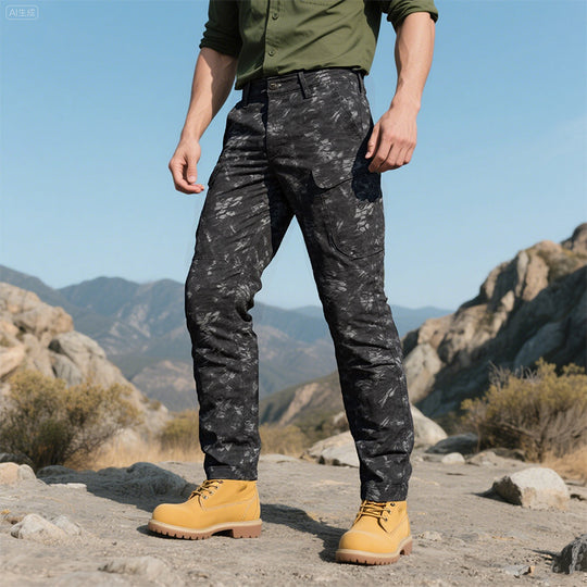 Men's Outdoor Camouflage Super Wear-Resistant Cargo Pants Dtt25081901