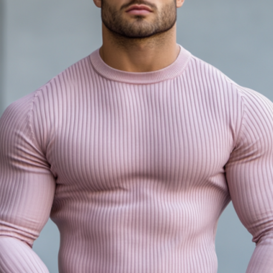 Men's Classic Casual Slim Fit Round Neck Long Sleeve Sweater 9906107547832