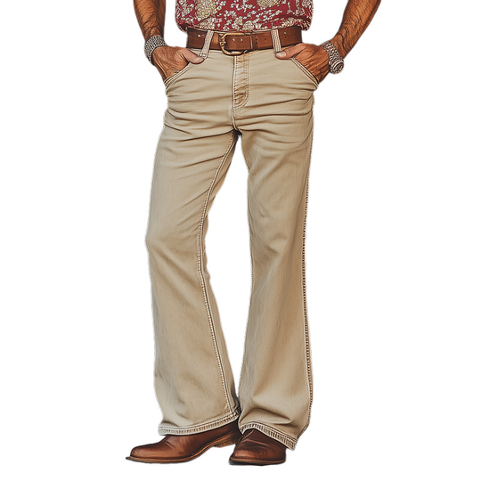 Men's Western Cowboy Style Vintage Jeans DTT25061608