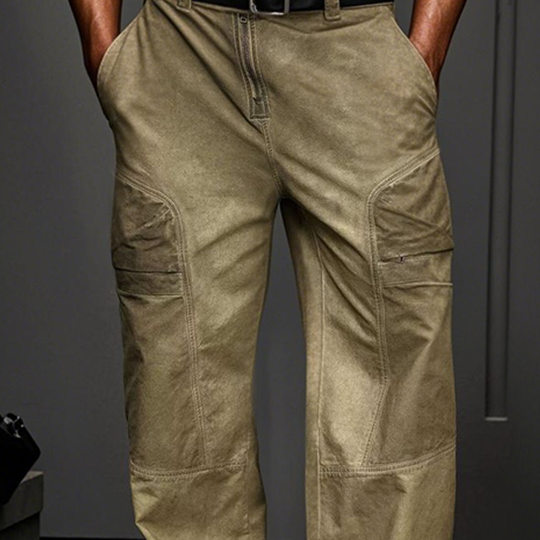 Men's Fashion Loose Distressed Multi-Pocket Cargo Pants DDT25052801