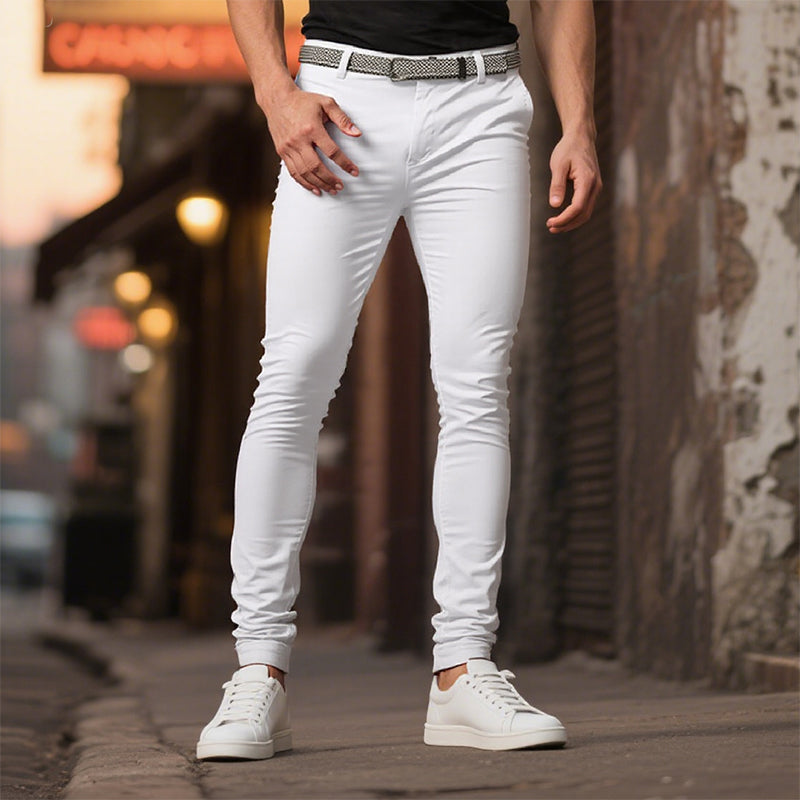 Men's Trousers Front Pocket Plain Comfort Breathable Casual Daily Holiday Fashion Basic Casual Pants Dtt555598008