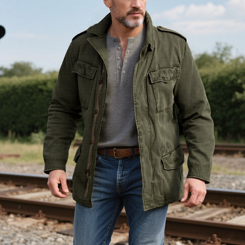 Men's Vintage Casual Workwear Field Jacket Dtt25081902