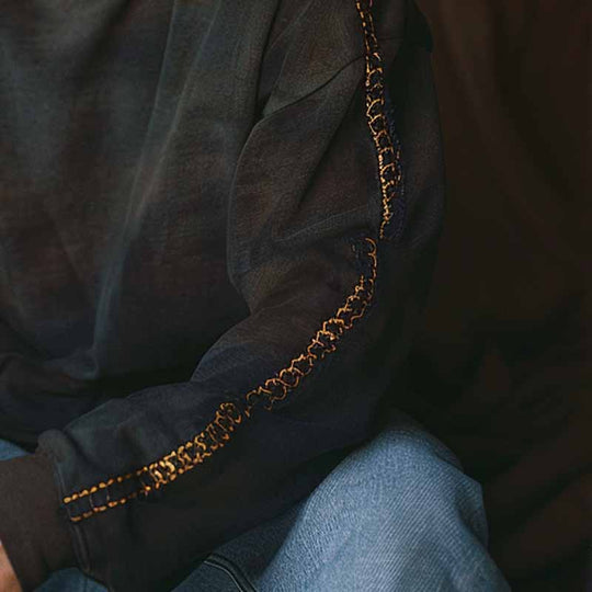 Men's Panel Vintage Crew Neck Sweatshirt 9894195462328