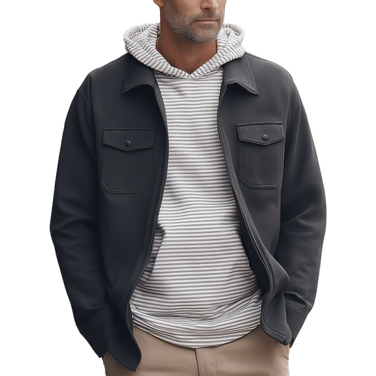 Men's Vintage Cotton Blend Jacket DTT25081811