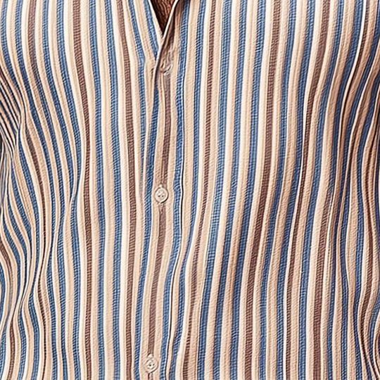Men's Summer Fashion Striped Knitted Short Sleeve Shirt DTT25072801