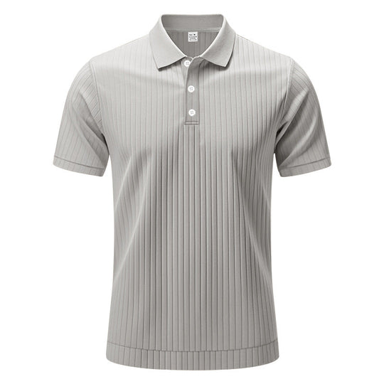 Men's Casual Elastic Lapel Short-sleeved POLO Shirt 9903258009784
