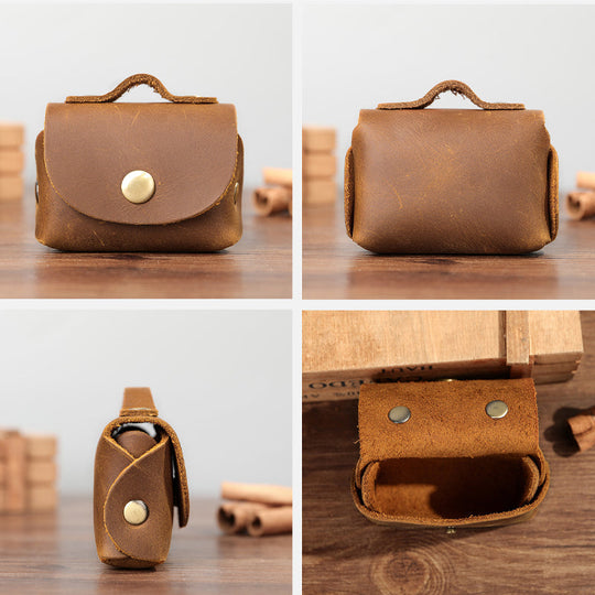 Men's Vintage Mini Headphone Bag Small Leather Goods 9890060763320