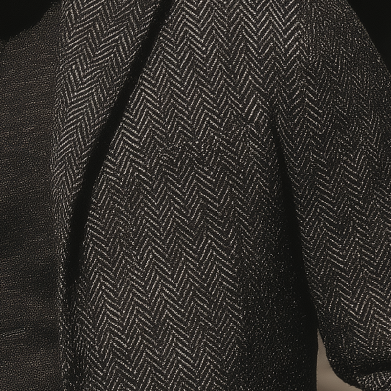 Men's Vintage Herringbone Cotton Blend Blazer DTT25081808