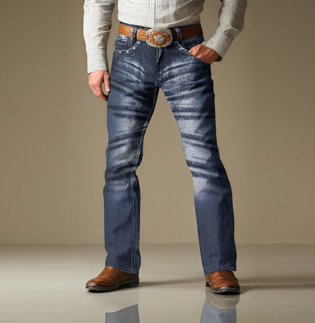 Men's Gradient Effect Side Pocket Straight Leg Pants 9945640501432
