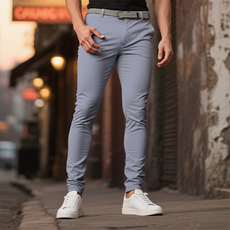 Men's Trousers Front Pocket Plain Comfort Breathable Casual Daily Holiday Fashion Basic Casual Pants Dtt555598008