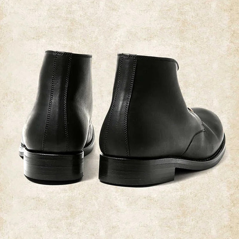 Men's Vintage Handmade Leather Lace Up Boots 9891526967480