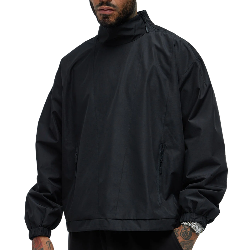 Men's Lightweight Casual High Collar Pullover Three-proof Fabric Jacket 9906105843896