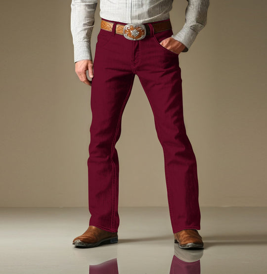 Men's Side Pocket Straight Leg Solid Color Pants 9945639911608