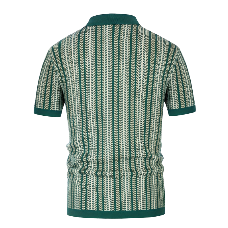 Men's Summer Fashion Knitted Short Sleeve Shirt DTT25071020